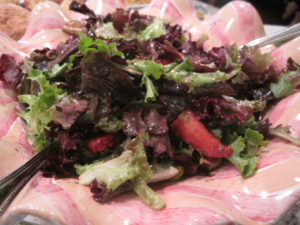 Strawberry and pistachio salad with mint vinaigrette