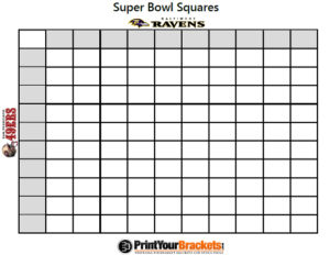2013 super bowl ravens 49ers san francisco betting squares super bowl game