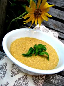 Vegan Roasted Corn Chowder | www.StylishSpoon.com
