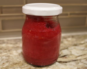 Crop-share recipe beet vinaigrette vegan salad mesclun