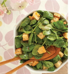 simple spinach salad winter