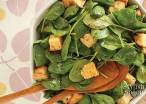 Spinach Salad with Sun Dried Tomato Vinaigrette