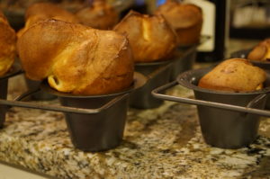 side by side comparison gluten free popovers cup-4-cup flour