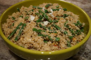healthy gluten-free quinoa vegetarian salad recipe bbq side cookout make-ahead dish side salad party recipe