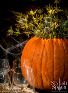 DIY Pumpkin Vase for Halloween or Thanksgiving | www.StylishSpoon.com