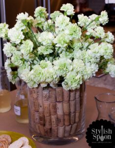 DIY Wine Cork Vase Filler | www.StylishSpoon.com