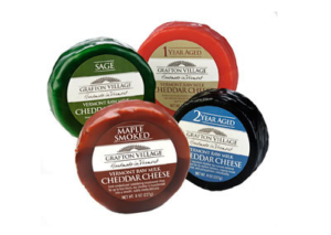 Grafton Village Cheddar Cheese Party Rounds - Perfect gift for a cheese lover for the holidays |