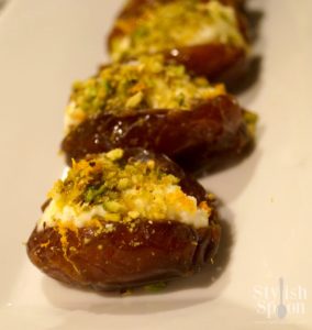 Ricotta and Pistachio Stuffed Dates with Orange