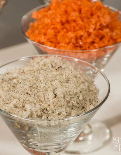 Vanilla Bean Flavored Sea Salt - Handmade in NYC | www.StylishSpoon.com
