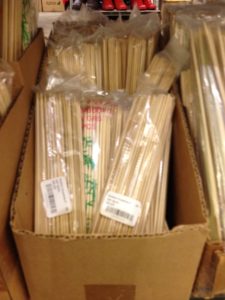 Bamboo skewers