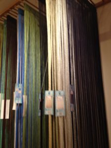 Fabric ribbon curtains
