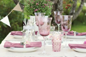 2014 Pantone Color of the Year Radiant Orchid Table Decor