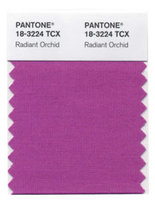 pantone radiant orchid color of the year 2014 swatch