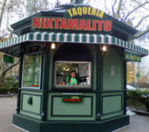 Taqueria Nixtamalito Taco Stand in NYC at City Hall