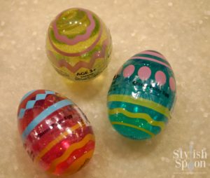 Glitter Silly Putty Easter Eggs | stylishspoon.com