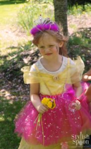 pink princess tea party belle disney party dress