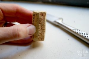 DIY Wine Cork Place Card Holder