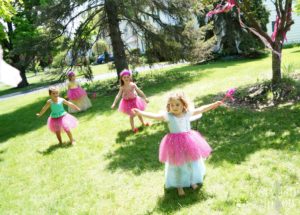 princess birthday party pink tutus