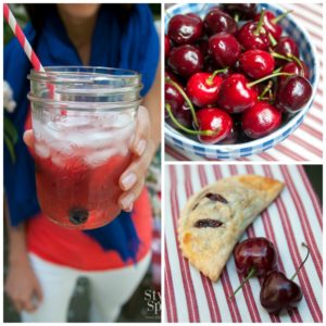 4th of july cherry hand pies and sangria