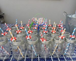 pool party fondant buoy drink straws