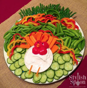 turkey veggie platter healthy thanksgiving appetizer kid-friendly